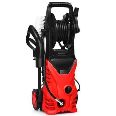 Costway 1800W 2030PSI Electric Pressure Washer Cleaner with Hose Reel-Red