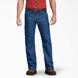 Dickies Men's Relaxed Fit Carpenter Jeans - Stonewashed Indigo Blue Size 36 X 34 (DP805)