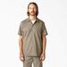Dickies Men's Flex Slim Fit Short Sleeve Work Shirt - Desert Sand Size S (WS673)