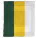 East Urban Home College Stripes Waco Football Microfiber Single Reversible Comforter Polyester/Polyfill/Microfiber in Green/Yellow | Wayfair