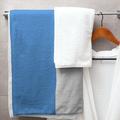 East Urban Home Houston Football Stripes Microfiber Bath Towel Polyester in Red/Blue | 30 W in | Wayfair D39DD3147642418888F66434E2246C23