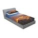 East Urban Home City at Night Time Twilight Skyline Sheet set Microfiber/Polyester | Twin | Wayfair D0EF4AAC05874CE6A16B57D318EC75A6