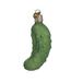 Old World Christmas Glistening Pickle Hanging Figurine Ornament Glass in Green | 3.75 H x 1.5 W x 1.5 D in | Wayfair 28093
