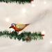 Old World Christmas Painted Bunting Clip Ornament Glass in Orange | 1.5 H x 8.25 W x 1.25 D in | Wayfair 18028