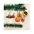 Old World Christmas 6 Piece Miniature Halloween Assortment Hanging Figurine Ornament Set Glass in Gray/Yellow | 1.5 H x 1.25 W x 1.25 D in | Wayfair