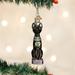 Old World Christmas Egyptian Cat Hanging Figurine Ornament Glass in Black | 4.25 H x 1.25 W x 1.25 D in | Wayfair 12443