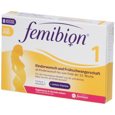 Femibion 1 Kinderwunsch+Frühschwangers.o.Jod Tabl. 60 St Tabletten Image