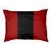 East Urban Home Ohio Football Nut Outdoor Dog Pillow Polyester in Red/Black | 6 H x 28 W x 18 D in | Wayfair 74DC54D504604425A58B357AB9105AD7