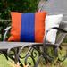 East Urban Home Florida Indoor/Outdoor Throw Pillow Polyester/Polyfill blend in Orange/Blue | 20 H x 20 W x 3 D in | Wayfair