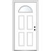 Verona Home Design 0.25 Lite Sunburst 4-Panel Steel Prehung Front Entry Doors Metal | 81.75 H in | Wayfair ZZ365392L