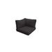 Covers for Low-Back Corner Chair Cushions 6 inches thick in Black - TK Classics 020CK-CORNER-BLACK