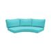 Covers for High-Back Curved Armless Sofa Cushions 6 inches thick in Aruba - TK Classics 020CK-HB-CURVED-ARUBA