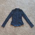 Lululemon Athletica Jackets & Coats | Lululemon Jacket Size 8 | Color: Black/Blue | Size: 8