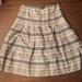 Nine West Skirts | Nine West Skirt Geometric Print Black White Silk Size 6 | Color: Black/White | Size: 6