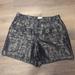 Anthropologie Shorts | Fancy And Fun Navy + Metallic Dress Shorts | Color: Blue/Silver | Size: 6
