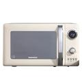 Daewoo SDA1654 Kensington 800W, 20L Digital Microwave | 5 Power Settings | Defrost & Cancel Control | 245mm Turntable Glass Tray | Digital Timer | Beep Indicator |[Energy Class A],Cream