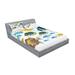 East Urban Home Vivid Underwater Wild Life w/ Freshwater Tropical Fish Creatures Sea Sheet Set Microfiber/Polyester | Wayfair