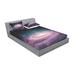 East Urban Home Spiral Galaxy in Outer Space Andromeda Nebula Star Dust Universe Astronomy Sheet Set Microfiber/Polyester | Wayfair