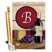 Breeze Decor Wine Happy Hour & Drinks 2-Sided Polyester 40 x 28 in. Flag Set in Red | 40 H x 28 W in | Wayfair BD-WI-HS-130210-IP-BO-D-US14-BD