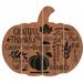 The Amish Furniture Company Fall Sentiments Pumpkin Wall Décor, Wood in Brown | 12 H x 10 W x 1 D in | Wayfair BDF-C0026A-10x12