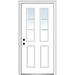 Verona Home Design Internal Grilles Primed Steel Prehung Front Entry Doors Metal | 81.75 H x 32 W x 6.56 D in | Wayfair ZZ365590R