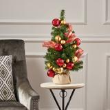 The Holiday Aisle® Artificial Pre Decorated 1.25' Green Fir Christmas Tree | Wayfair 4D71E24694F74BF9A2FF67B6D78AD9B8