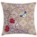 East Urban Home Floral Indoor/Outdoor 28" Throw Pillow Cover Polyester | 28 H x 28 W x 0.1 D in | Wayfair B94239AD301A4600A9F43FCFBAFF1C13