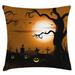 East Urban Home Halloween Indoor/Outdoor 40" Throw Pillow Cover Polyester | 40 H x 40 W x 0.1 D in | Wayfair 0C0444EDA8EA4F7A9FC9CFCFACF1D519