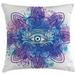 East Urban Home Floral Indoor/Outdoor 36" Throw Pillow Cover Polyester | 36 H x 36 W x 0.1 D in | Wayfair 668C6EF6E5564708ADB38F9BC3310F99