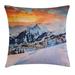 East Urban Home Winter Indoor/Outdoor 26" Throw Pillow Cover Polyester | 26 H x 26 W x 0.1 D in | Wayfair 763656EAA2E14FD19214A6EB6B6B81E6