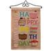 Breeze Decor Make a Wish Burlap Special Occasion Party & Celebration 2-Sided Polyester 19 x 13 in. Garden Flag in Brown | Wayfair