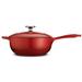 Tramontina Gourmet Enameled Cast Iron Covered Saucier Enameled Cast Iron/Cast Iron in Gray | 6.69 H x 14.38 W in | Wayfair 80131/060DS