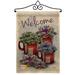 Breeze Decor Welcome Succa Burlap Country & Primitive Southwest 2-Sided Burlap 19 x 13 in. Garden Flag in Black/Gray | 18.5 H x 13 W in | Wayfair