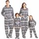 Yaffi Family Matching Pajamas Christmas Festival Footed Pyjamas Hoodie Jumpsuit Onesie for Mom Dad Kids Fleece Snowflake Sleeper PJs Women XL Grey