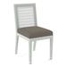 Braxton Culler Pine Isle Side Chair Upholstered/Wicker/Rattan/Fabric in White/Brown | 36 H x 18 W x 24 D in | Wayfair 1023-028/0851-93/BISQUE