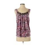 Express Sleeveless Top Pink Tops - Women's Size X-Small - Print Wash