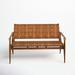 AllModern Brenton Solid Wood Bench Wood in Brown | 31.69 H x 51.57 W x 28.9 D in | Wayfair 6B24E713349D4D7899A006319A93AF2B