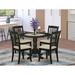 Winston Porter Osuna 5 - Piece Drop Leaf Solid Wood Dining Set Wood/Upholstered in White | Wayfair AD7F463B49BB4B08B88942D696E998BE