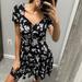 Urban Outfitters Dresses | Black Floral Dress | Color: Black/White | Size: S