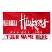 WinCraft Nebraska Huskers Personalized 3' x 5' One-Sided Deluxe Flag