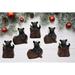 Millwood Pines 6 Piece Bears in Canoe Boat & Fishing Basket Hanging Figurine Ornament Set Plastic in Brown | 2.75 H x 3.25 W x 2 D in | Wayfair