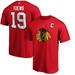 Men's Fanatics Branded Jonathan Toews Red Chicago Blackhawks Team Authentic Stack Name & Number T-Shirt
