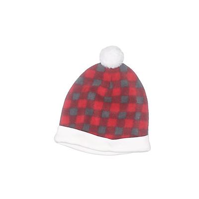 Chick Pea Beanie Hat: Red Checke...