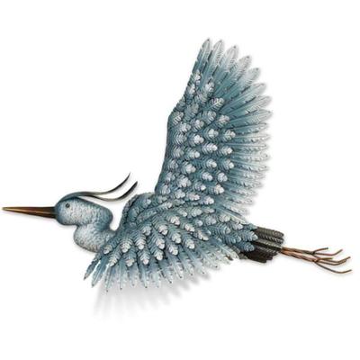 Regal Art & Gift 12599 - Metal Heron Wall Decor Wall Decor Figurines