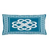 East Urban Home Irish Indoor/Outdoor Geometric Lumbar Pillow Cover Polyester in White | 16 H x 36 W x 0.1 D in | Wayfair