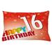 East Urban Home 16Th Birthday Indoor/Outdoor Lumbar Pillow Cover Polyester | 16 H x 26 W x 0.1 D in | Wayfair 99BC2E2A5D29411CB452787A7B0847E4