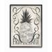 Ebern Designs Pineapple Fruit of the Spirit Panoramic Graphic Art Print Set on Canvas in Black/Green/White | 14 H x 11 W x 1.5 D in | Wayfair