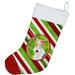 The Holiday Aisle® Candy Stripe Christmas Stocking Polyester in Red | 18 H x 13.5 W in | Wayfair 8E88D86B1D0B418395C5DBAFF302FA0A