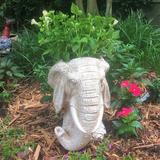 HomeStyles Muggly's Elephant Mascot Animal Statue Planter Fiberglass/Resin/Plastic/Concrete/Stone in White | 18 H x 10.5 W x 12 D in | Wayfair