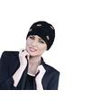 MASUMI Headwear Diamond Black Golden Shell| Cotton Hat Women| Chemo Cancer Hairloss